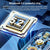 Wireless Bluetooth Earphones with Charging Case - V9 Mirror Noodle - White