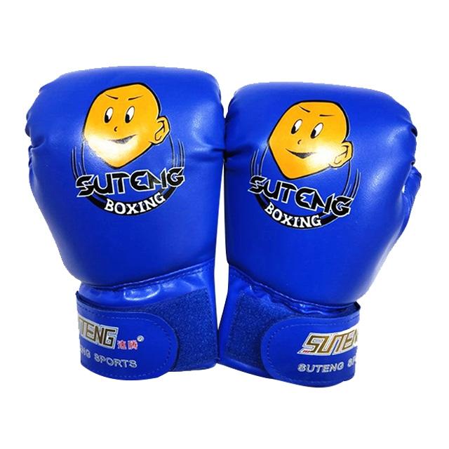 Children'S Cartoon Boxing Gloves - Pu Leather - Cartoon White