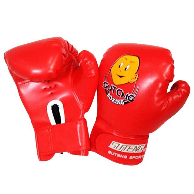 Children'S Cartoon Boxing Gloves - Pu Leather - Cartoon White