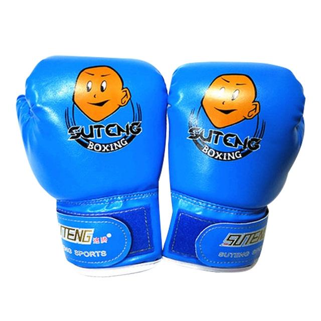 Children'S Cartoon Boxing Gloves - Pu Leather - Cartoon White