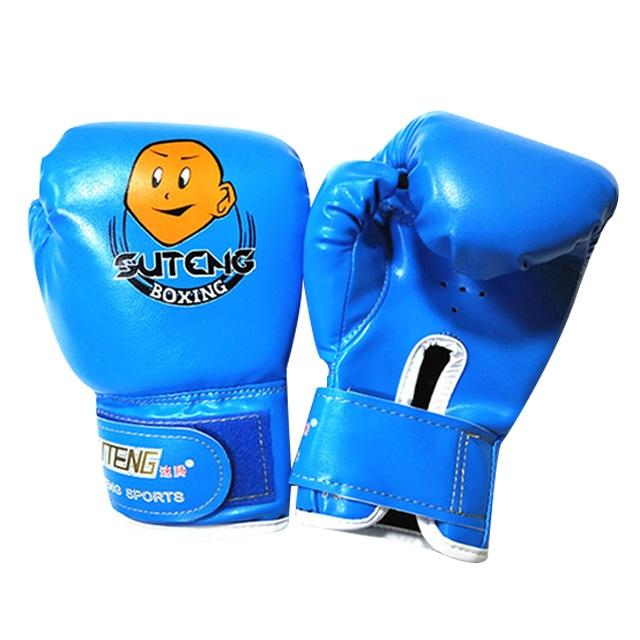 Children'S Cartoon Boxing Gloves - Pu Leather - Cartoon White