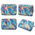 15.6 Inch Laptop Sleeve Case with Zipper for Macbook Samsung Sony Dell Alienware Chuwi Asus Hp - Colourful Leaves Design - White