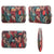15.6 Inch Laptop Sleeve Case with Zipper for Macbook Samsung Sony Dell Alienware Chuwi Asus Hp - Colourful Leaves Design - White