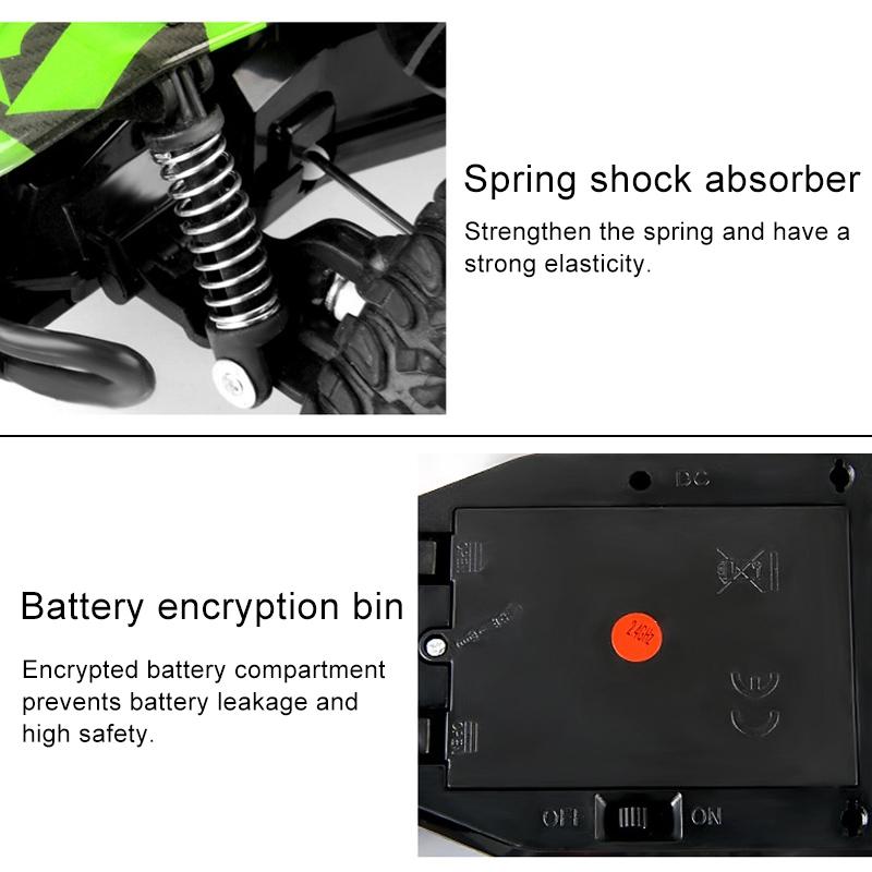 1 16 Wireless r / c Drift Car - 2.4g Remote Control Off-road 4wd Yellow