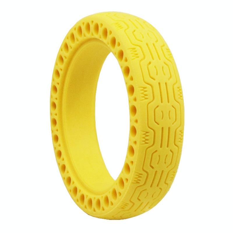 8.5 Electric Scooter Tire for Xiaomi Mijia M365 - Shock-absorbing Honeycomb Design - Yellow