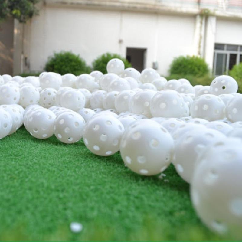 10-piece Indoor Golf Exercise Hollow Balls - Available - Yellow