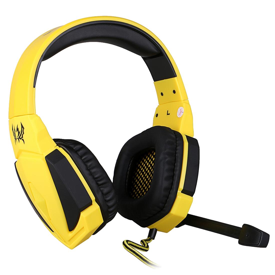 Usb Stereo Gaming Headset With Mic & Led 2.2M Cable Black / Yellow