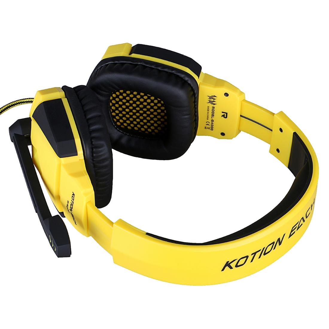 Usb Stereo Gaming Headset With Mic & Led 2.2M Cable Black / Yellow