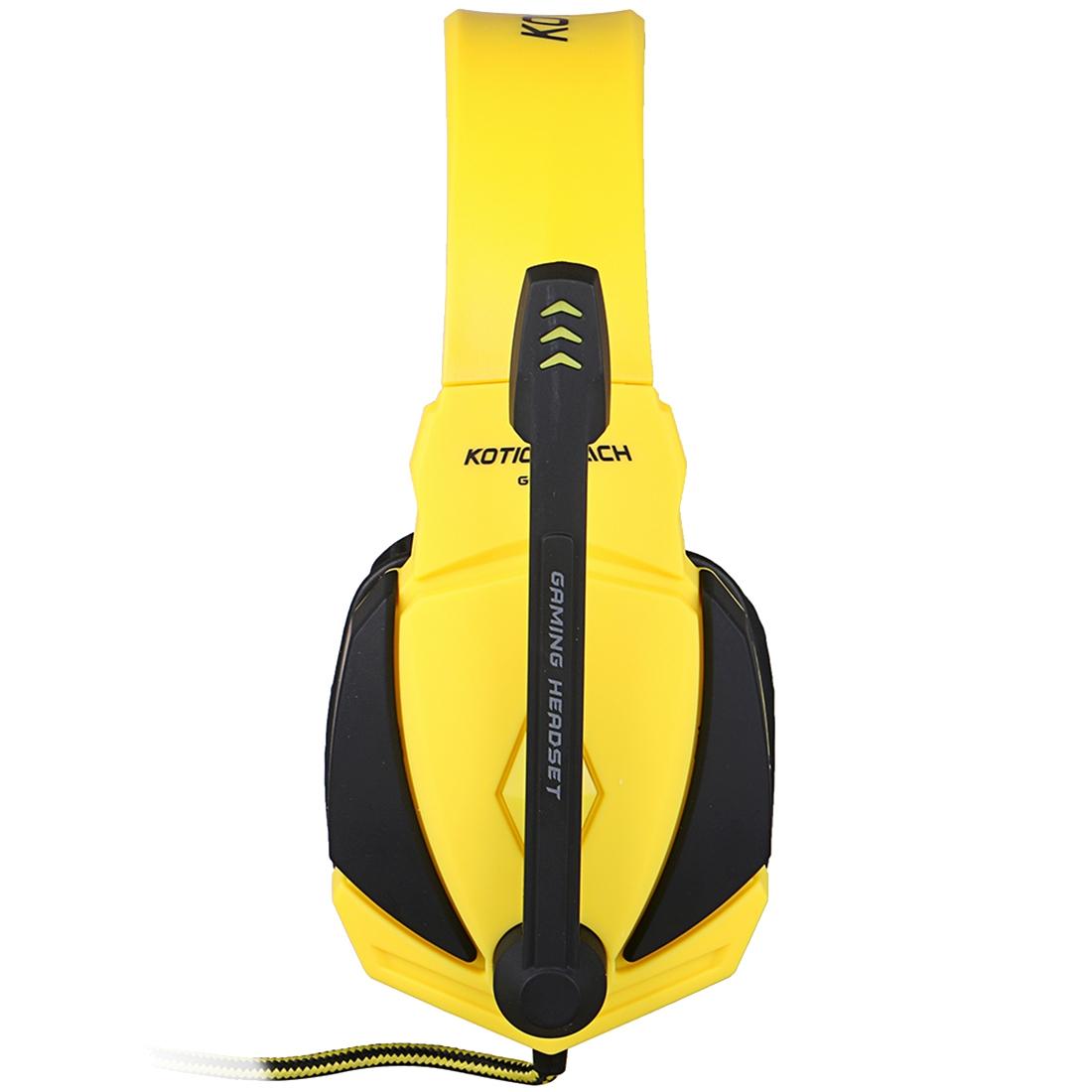 Usb Stereo Gaming Headset With Mic & Led 2.2M Cable Black / Yellow