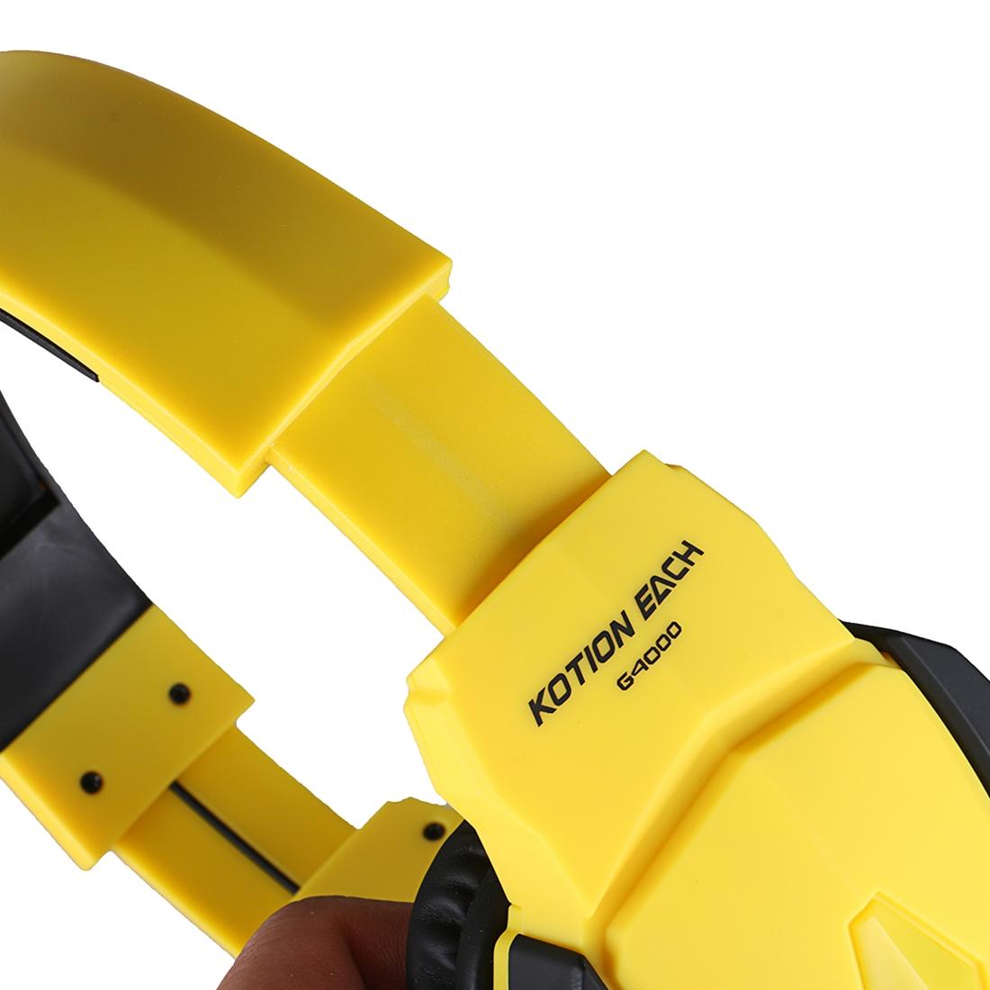Usb Stereo Gaming Headset With Mic & Led 2.2M Cable Black / Yellow