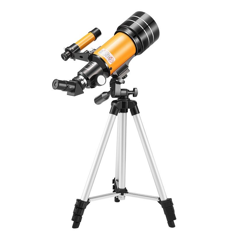 Stargazing Telescope For High-Definition Astronomical Viewing - Black / Yellow