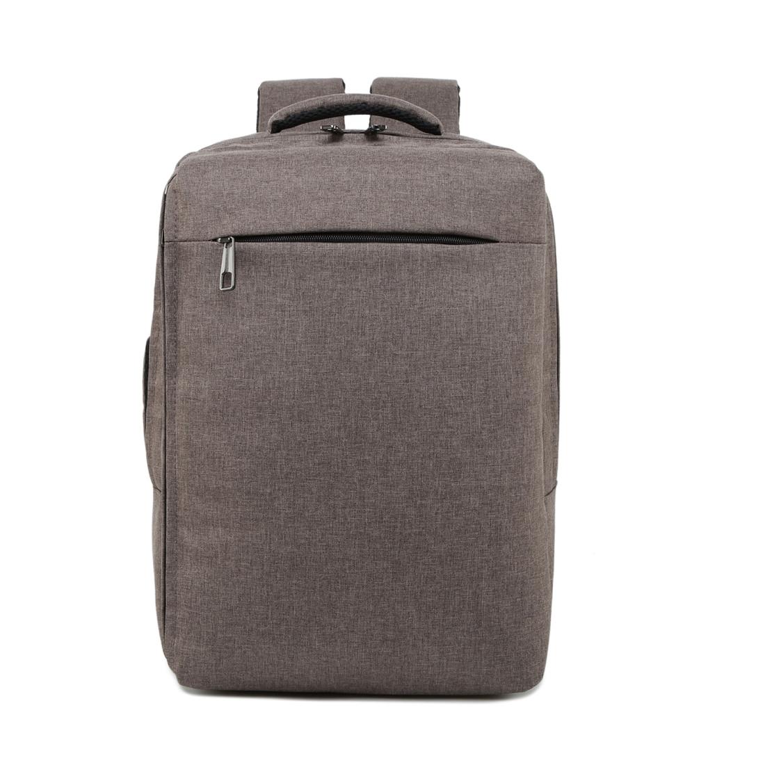 Breathable Casual Backpack for Notebooks and Tablets - Large Capacity - Brown