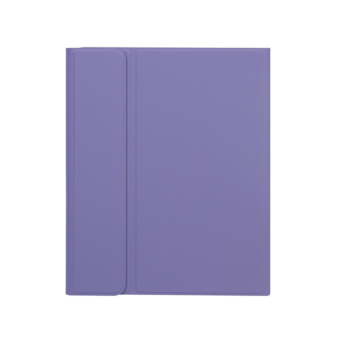 Detachable Bluetooth Keyboard Tablet Case For Ipad Pro 11 With Pen Slot - Plain Texture - Light Purple