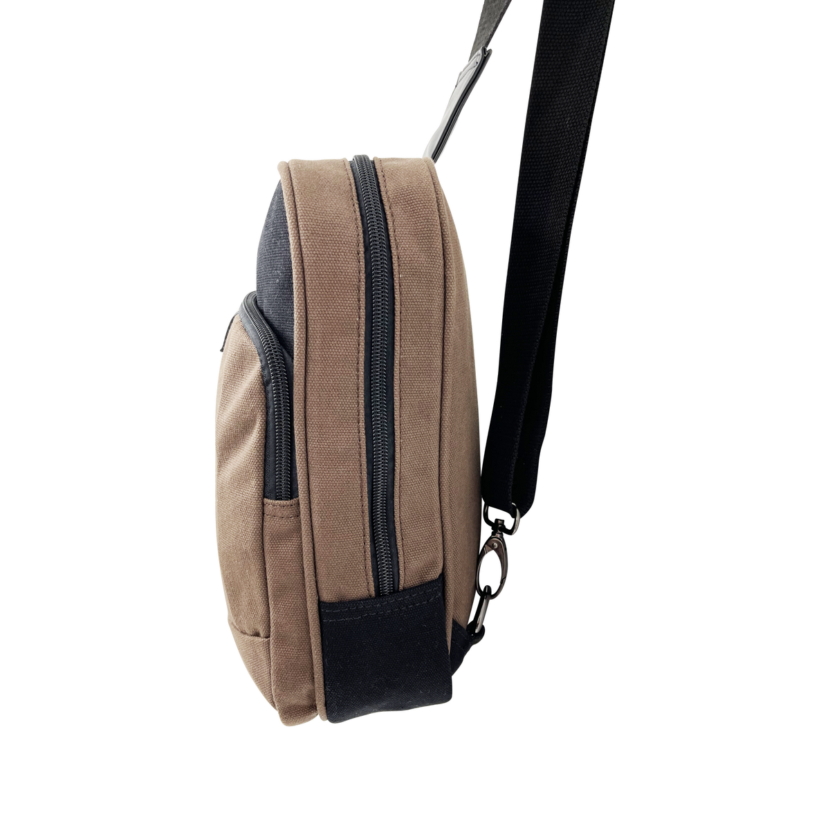 FIB Byron Sling Backpack Bag Travel w/ Single Adjustable Strap - Brown