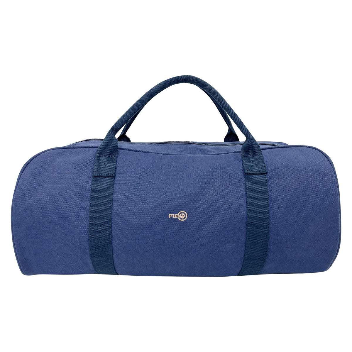 FIB Barrell Duffle Bag Travel Cotton Canvas Sports Luggage - Blue