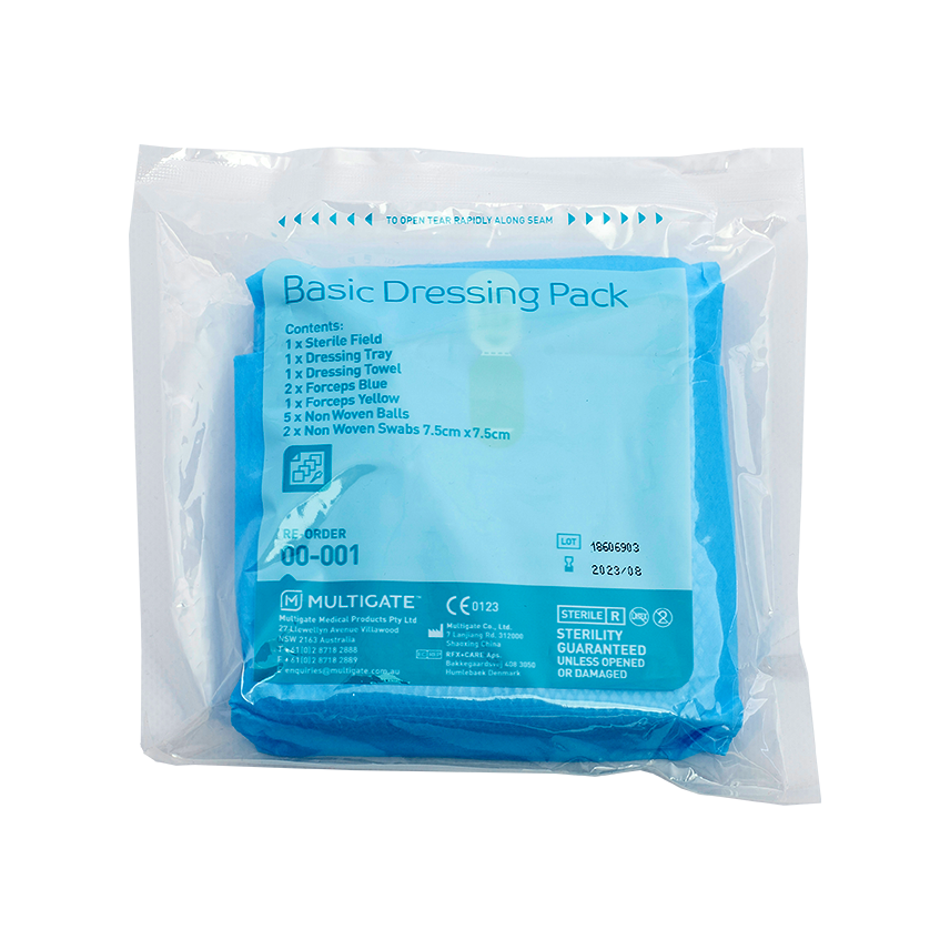 1 Pack Multigate Basic Dressing Pack with Non-Woven Balls SmartTab