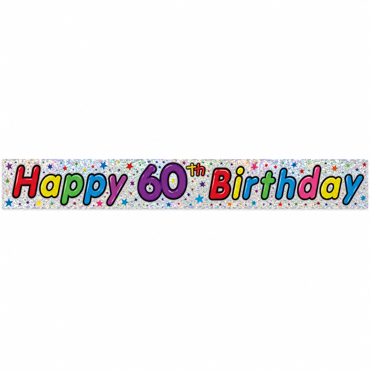2.6m Happy 60th Birthday Party Banner
