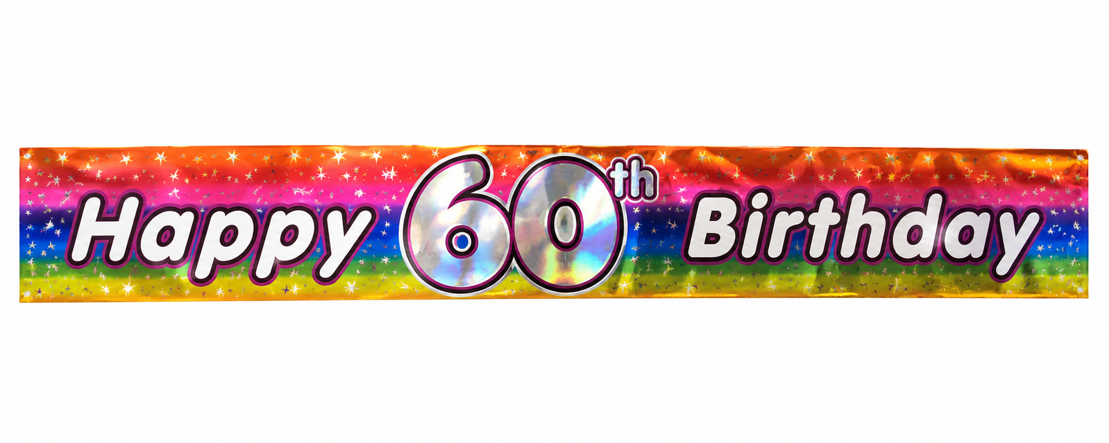 2.6m Happy 60th Birthday Party Banner