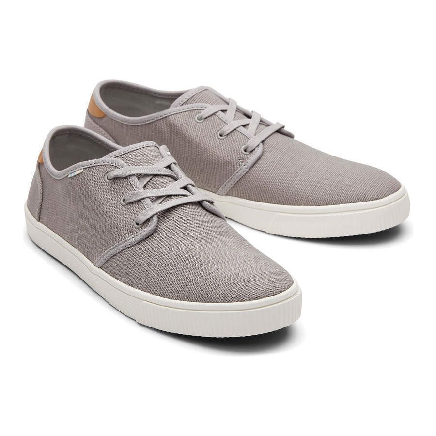 TOMS Mens Canvas Casual Sneakers Low Summer Shoes - Grey - US 9