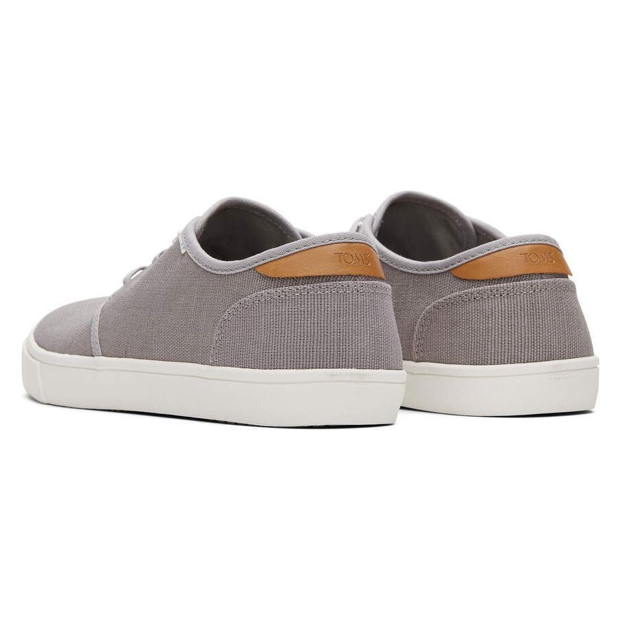 TOMS Mens Canvas Casual Sneakers Low Summer Shoes - Grey - US 9