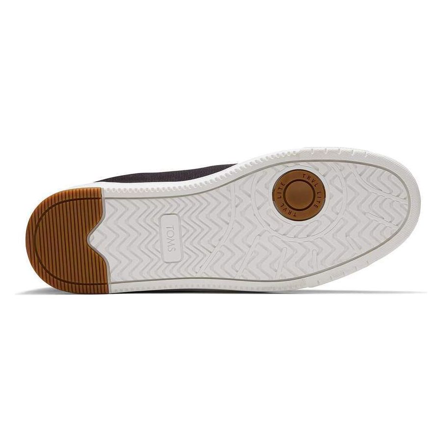 TOMS Mens TRVL LITE Canvas Trainers Sneakers Casual Shoes - Black - US 10