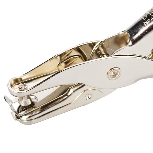 Single Paper Hole Punch Handheld Plier in Stainless Steel Puncher 6mm