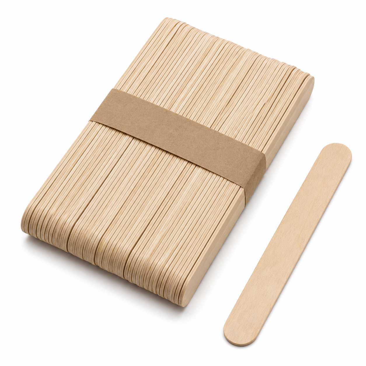 50x Natural Wooden Craft Sticks 150mm for Arts, Crafts and School Projects