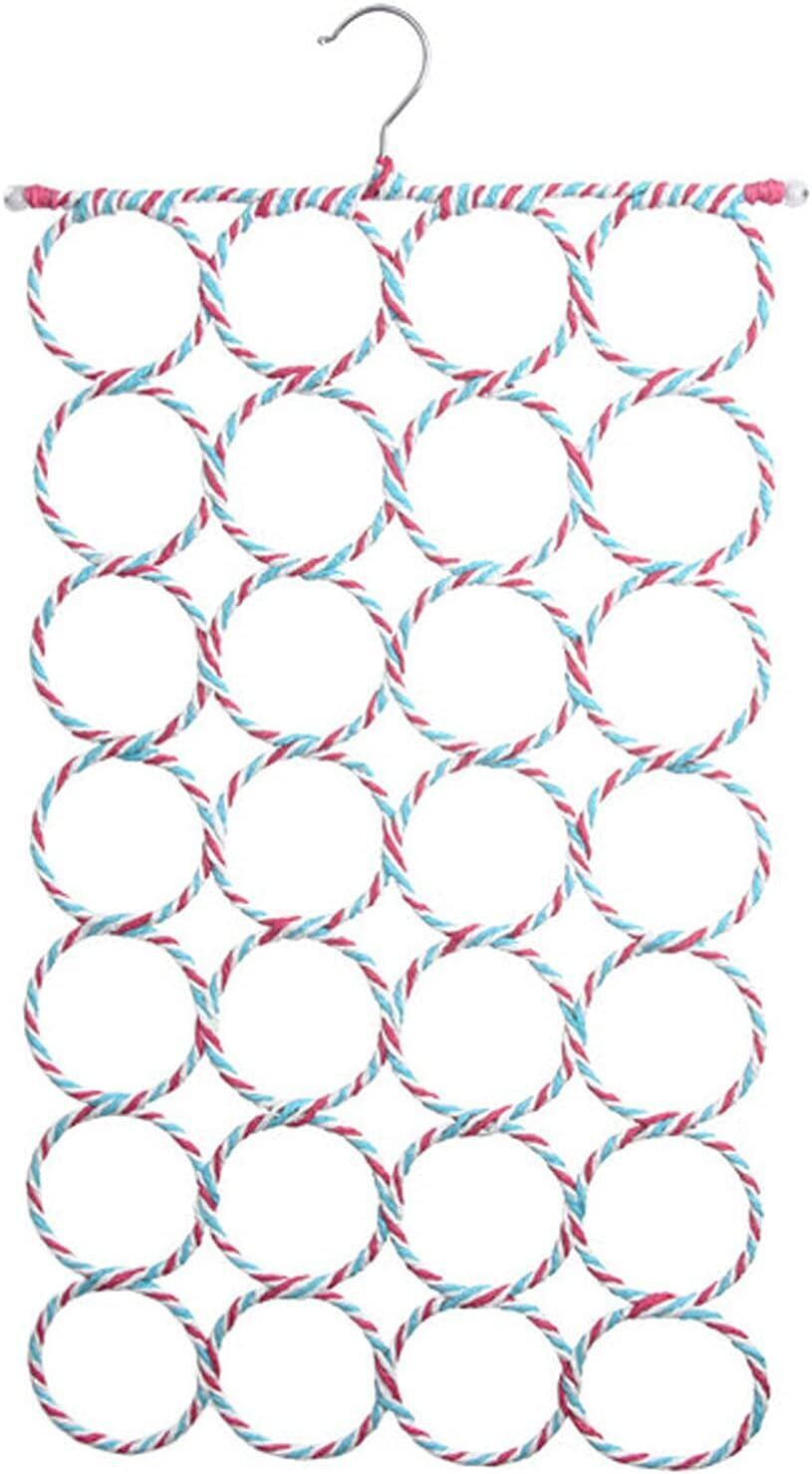 2x 24 Hole Scarf Hanger Holder Storage Tie Belt Scarf Organiser Space Saver