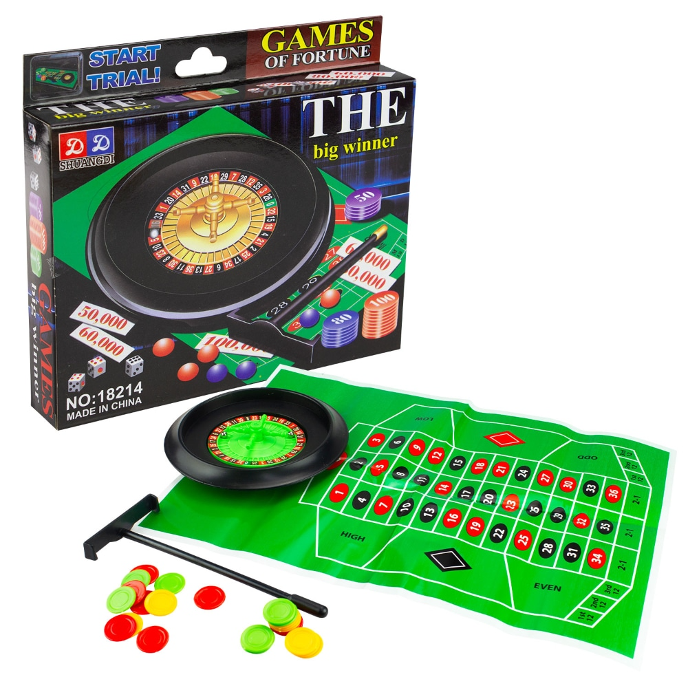 Games Of Fortune The Big Winner Wheel &amp; Ball Game Casino Spinner Party - Roulette