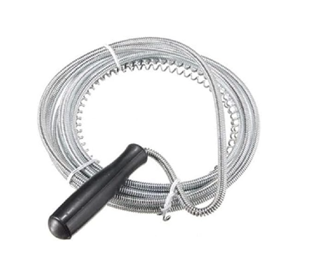 3 Metre Flexible Snake Drain Cleaner and Pipe Unblocker with Handle