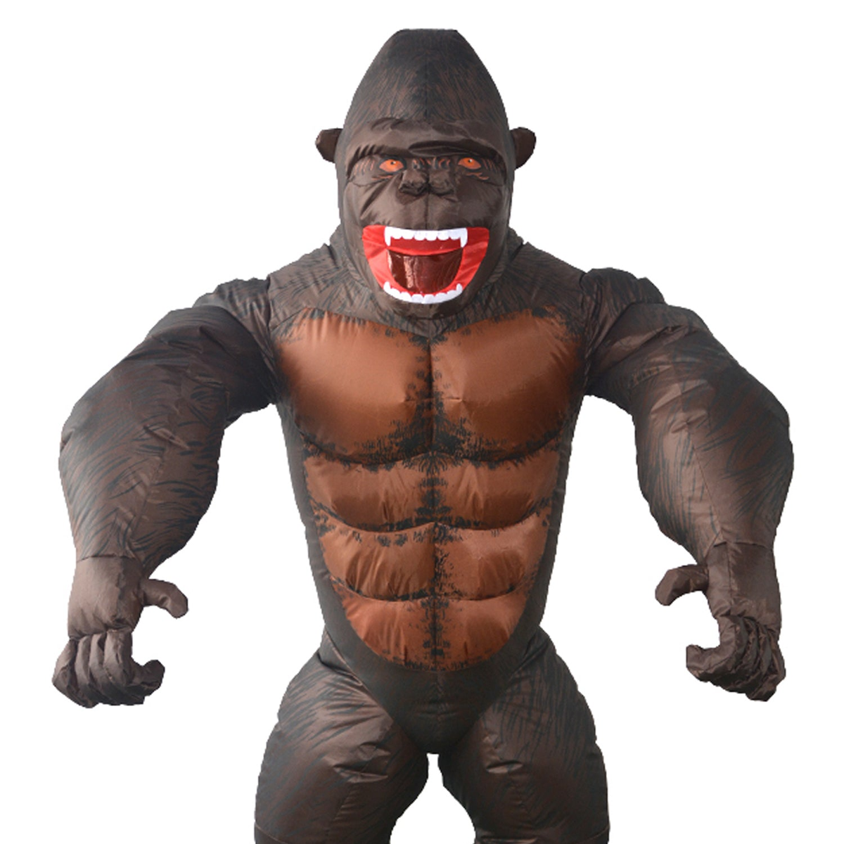 Adult Gorilla Fan Inflatable Halloween Party Costume Suit Monkey Ape King Kong Animal