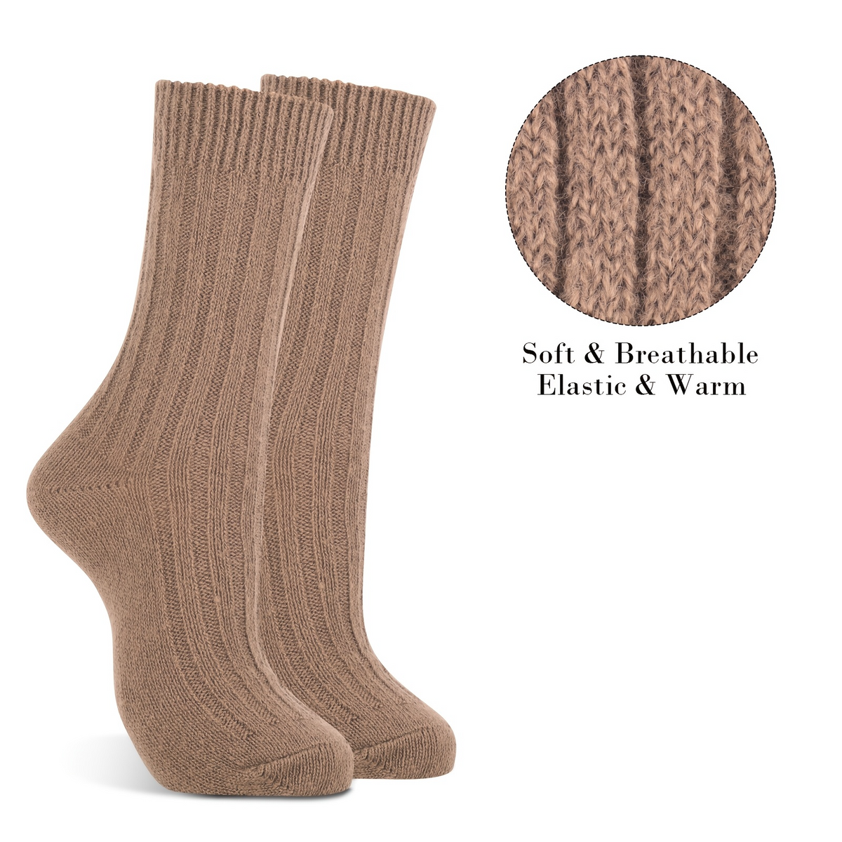 12 Pairs WOOL BLEND SOCKS Ladies Womens Thick Soft Work Thermal Warm Winter BULK