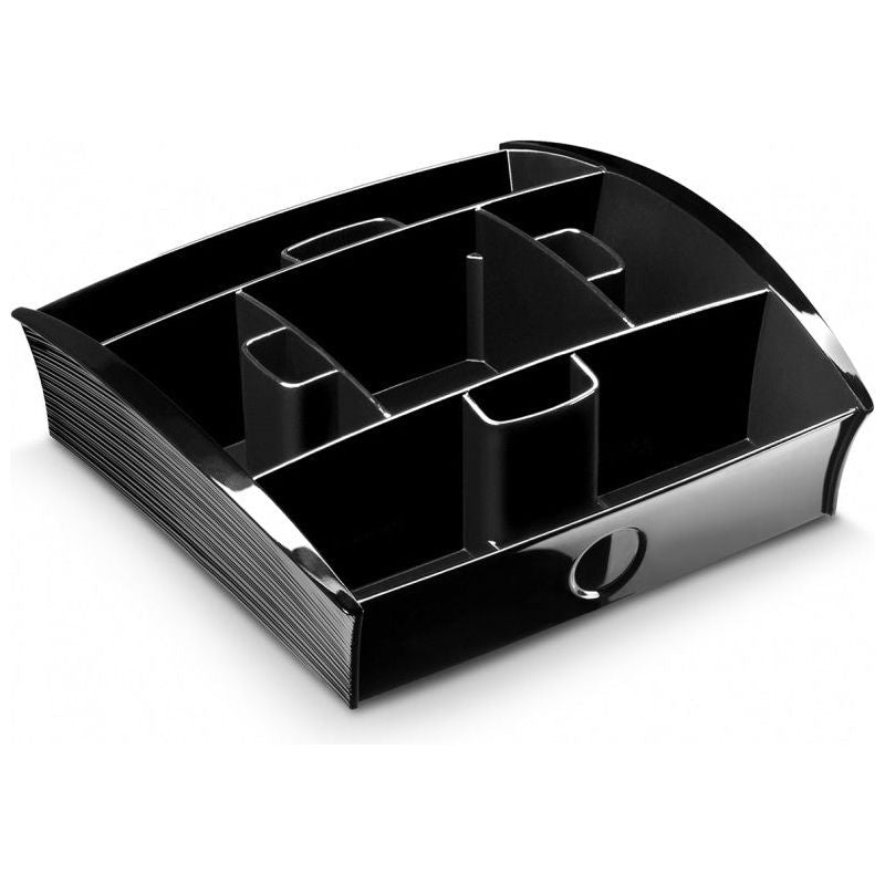 CEP Tea Coffee Storage Home Office Organizer Organiser Distributor Tray - Black