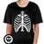 Childrens Skeleton Top Scary Kids Dress Up Halloween Book Week Bones T Shirt - L (10-12 Years Old)