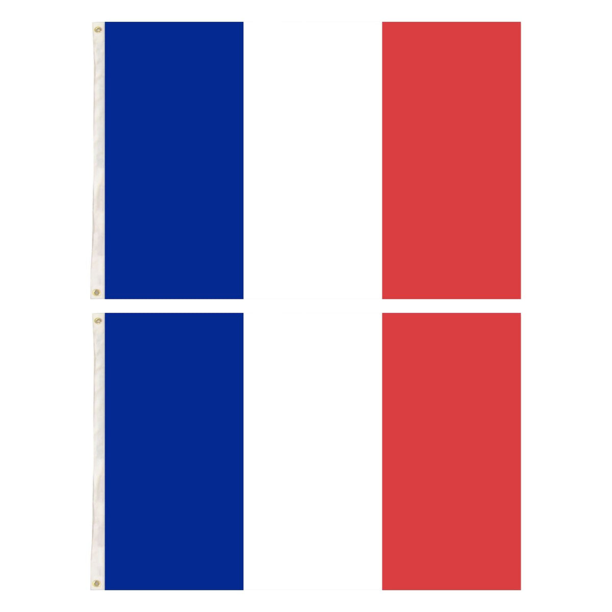 2x France Country Flags French Heavy Duty - 150cm x 90cm