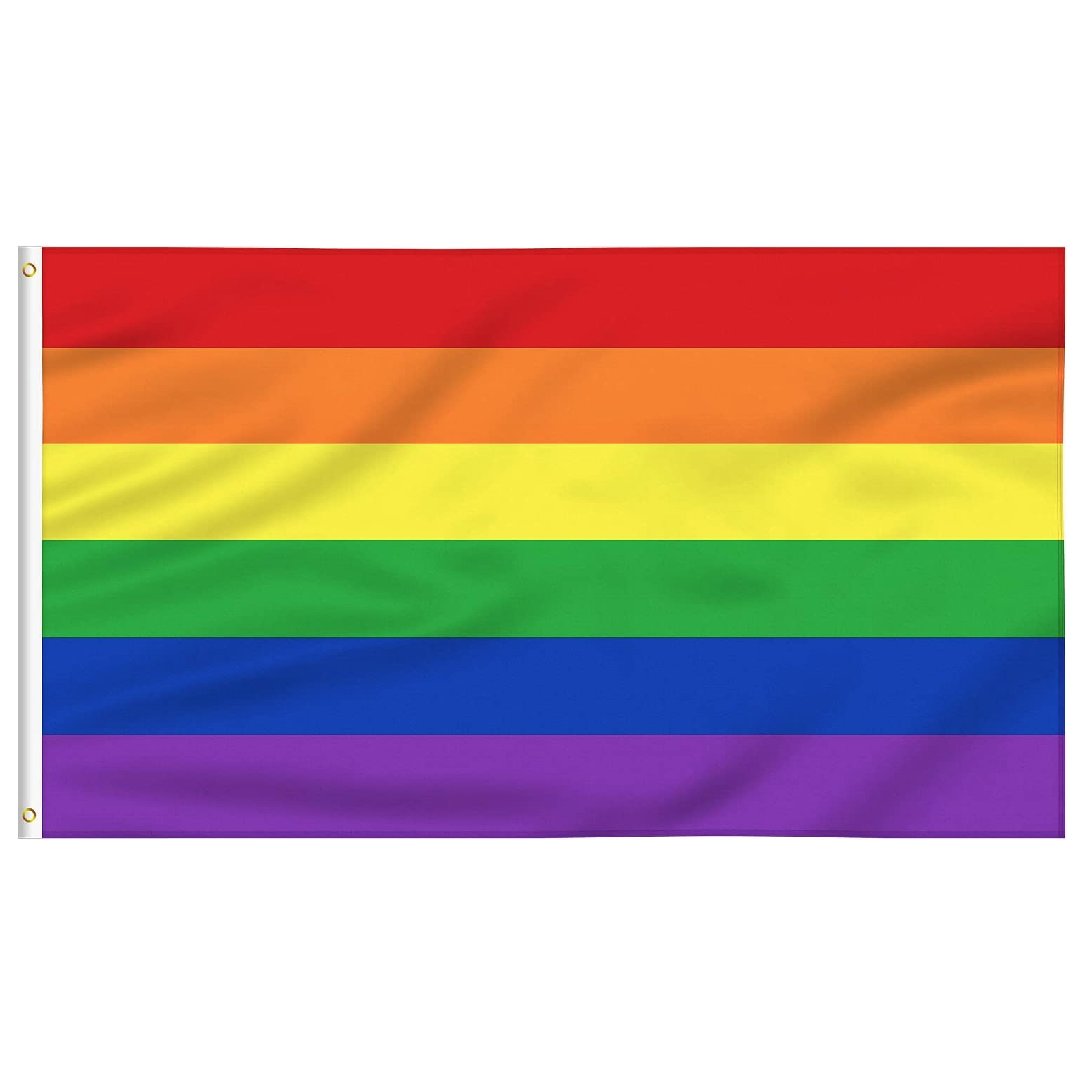 DELUXE RAINBOW GAY PRIDE FLAG Outdoor Banner 150x90cm 3x5ft with Metal Eyelets