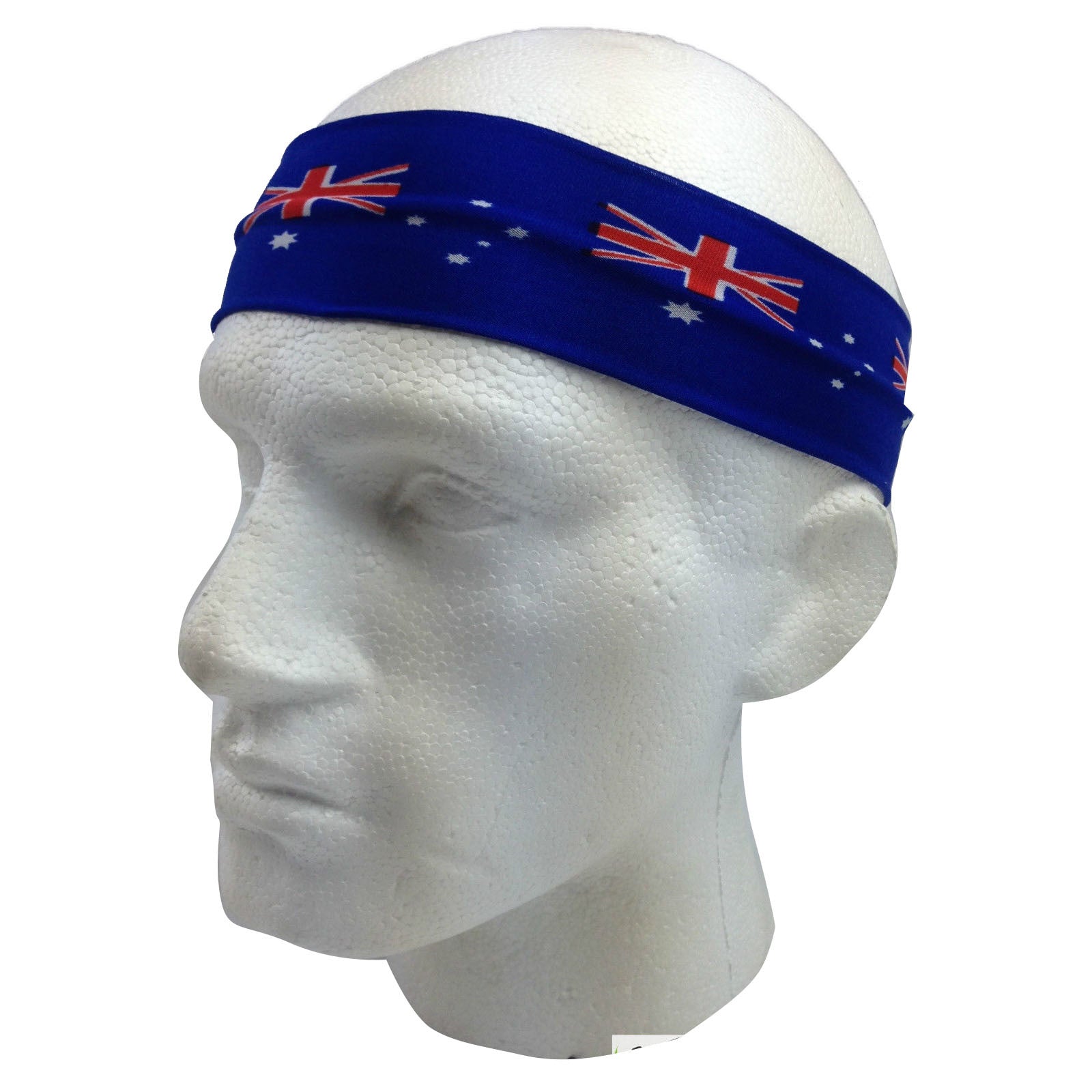 Aussie Flag Australia HEADBAND For Tennis Cricket Australia Day Costume Oz - Blue