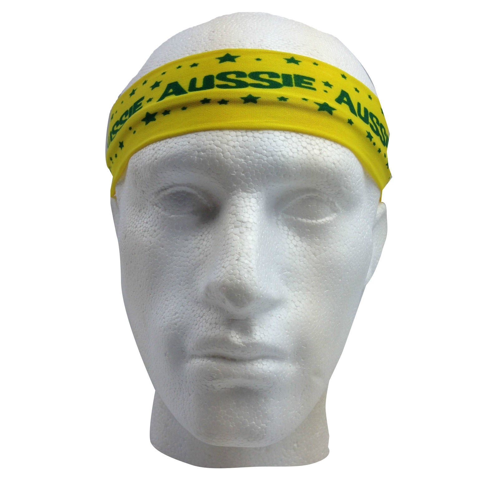 Aussie Flag Australia HEADBAND For Tennis Cricket Australia Day Costume Oz - Yellow