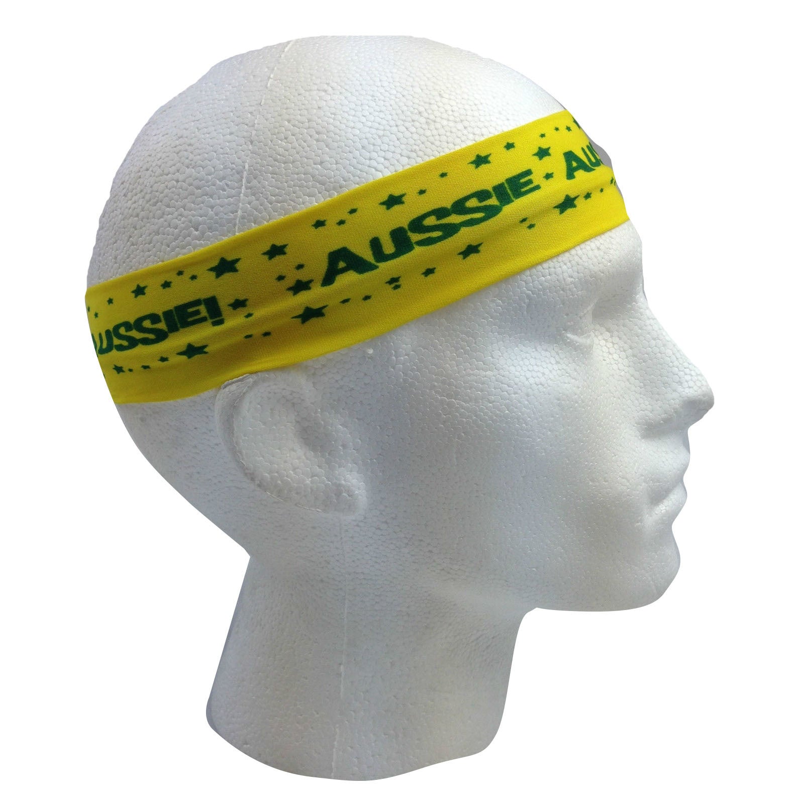 Aussie Flag Australia HEADBAND For Tennis Cricket Australia Day Costume Oz - Yellow