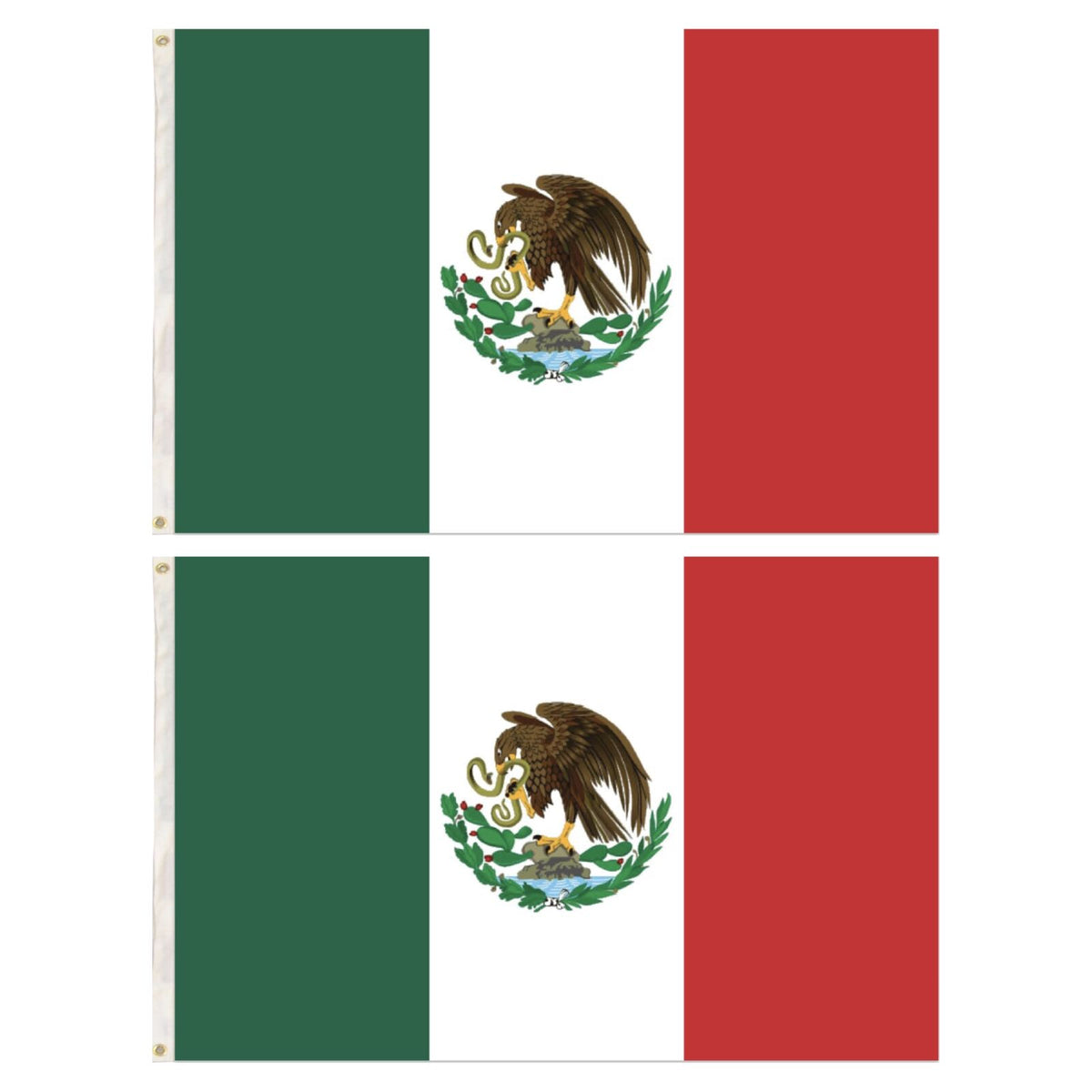 2x Mexico Mexican Country Flags Heavy Duty Outdoor - 150cm x 90cm