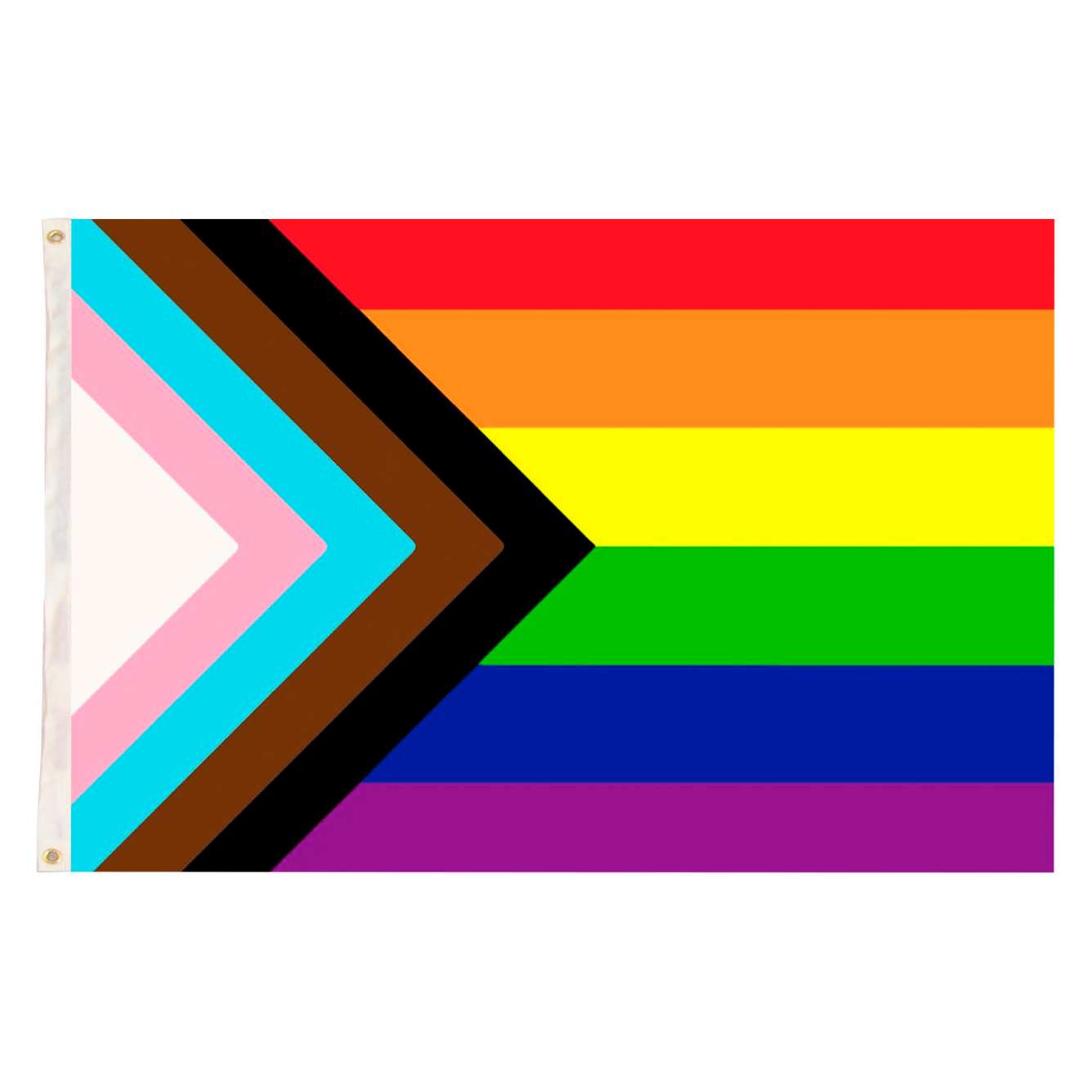 Deluxe Rainbow Progress Gay Pride Flag LGBTQ+ LGBTQIA Banner - 150x90cm
