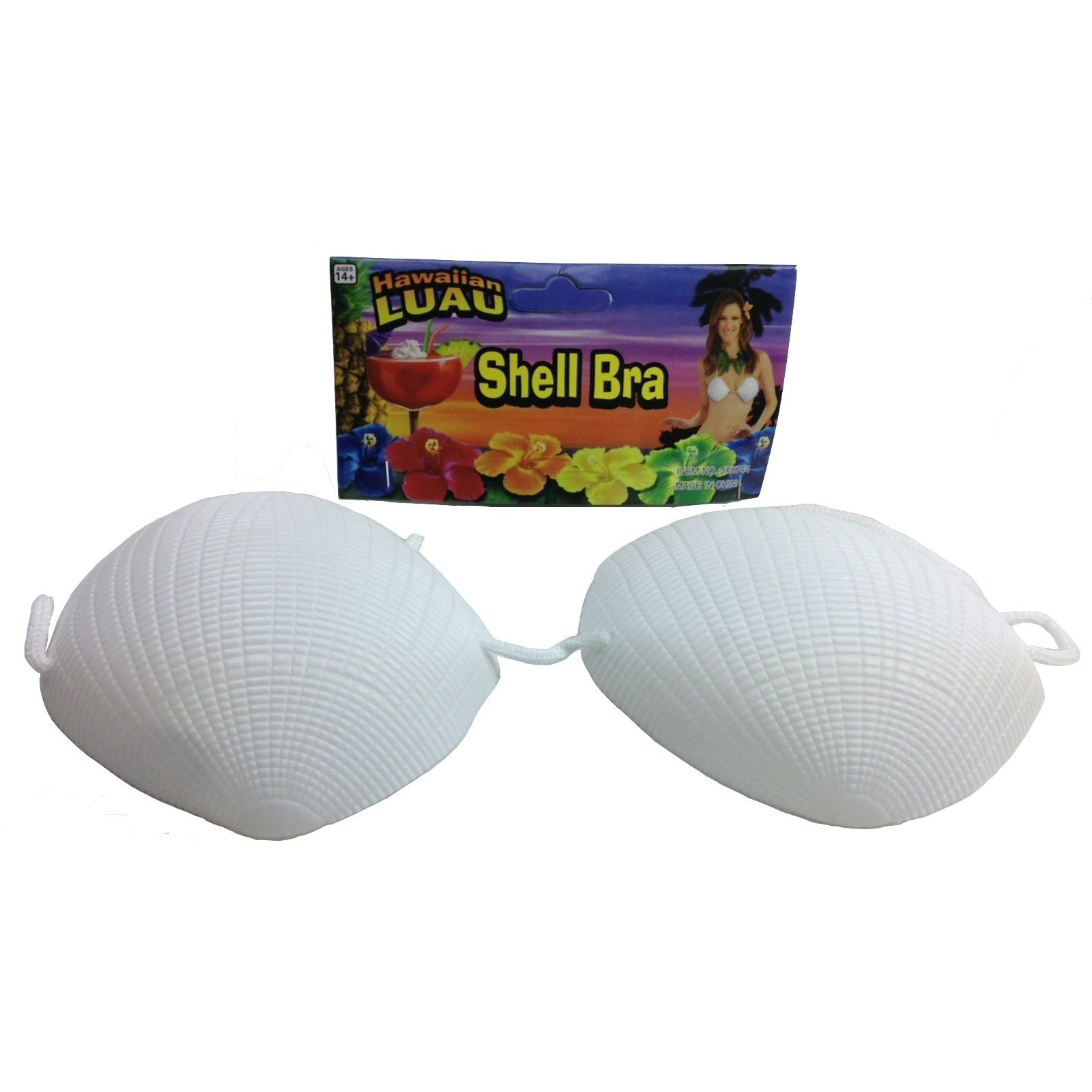 SHELL BRA Costume Party Hawaiian Hula Beach Dress Top Tropical Mermaid