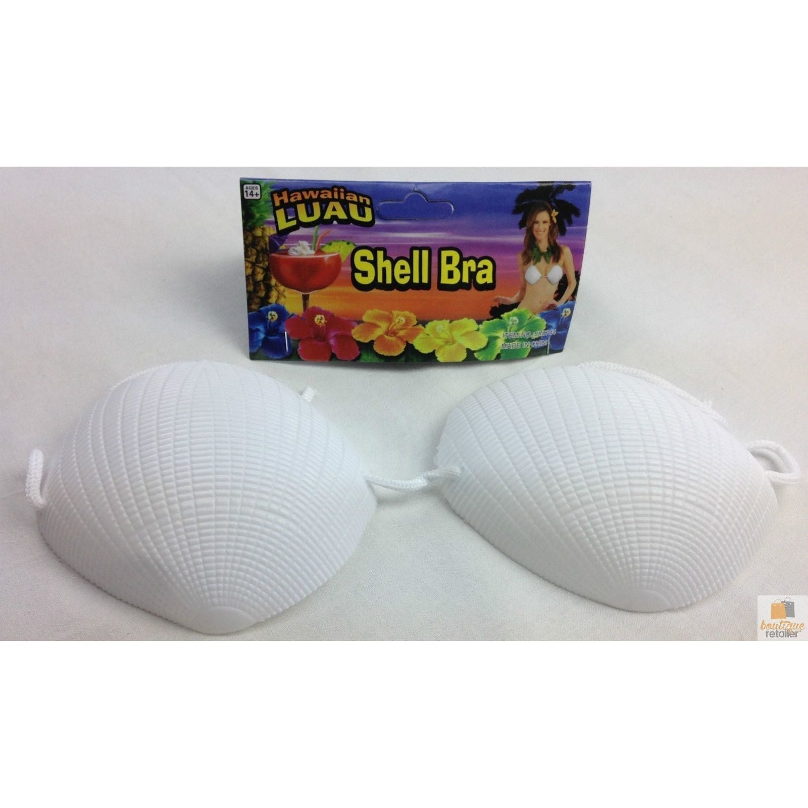 SHELL BRA Costume Party Hawaiian Hula Beach Dress Top Tropical Mermaid