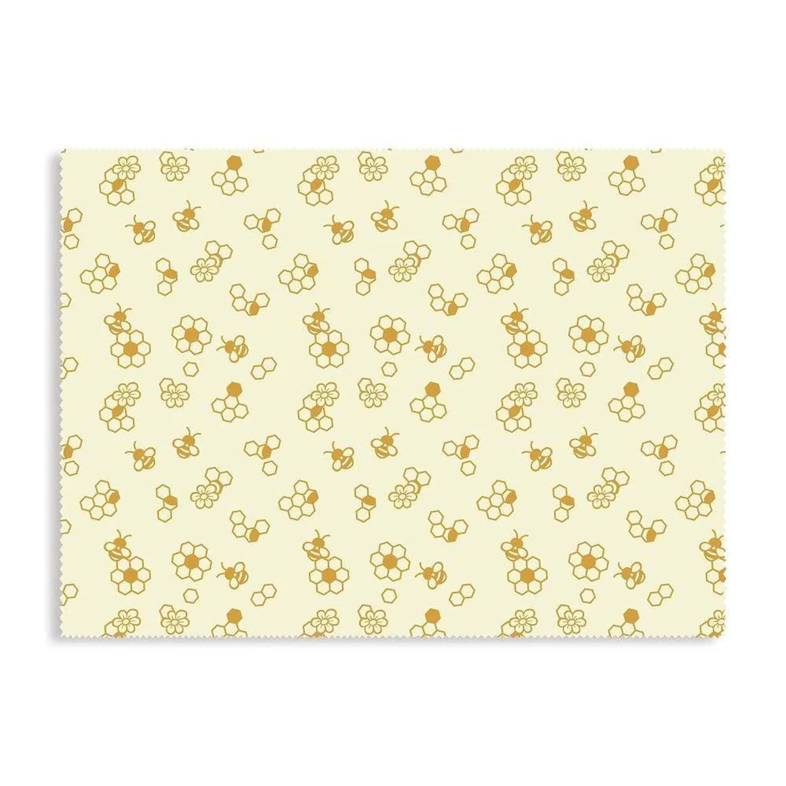 6x Karlstert Natural Beeswax Honeycomb Food Wrap in Honeybee Print 43 x 58.5cm