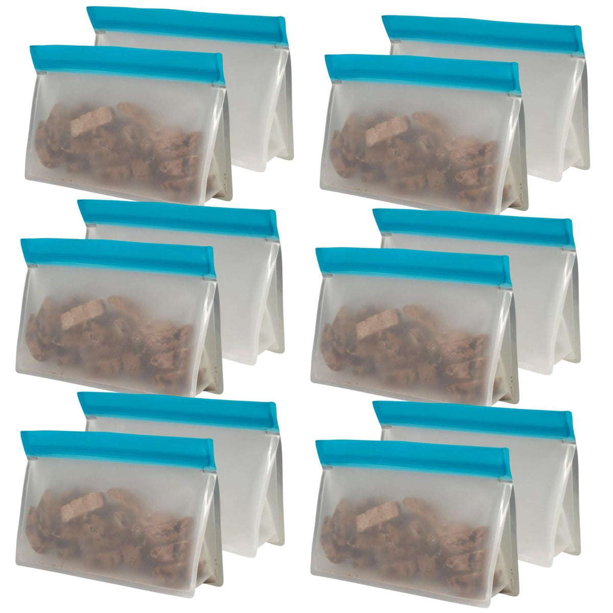 6x Avanti Reusable Stand Up 500mL Bag (6 Packs of 2) - 12 Bags Total