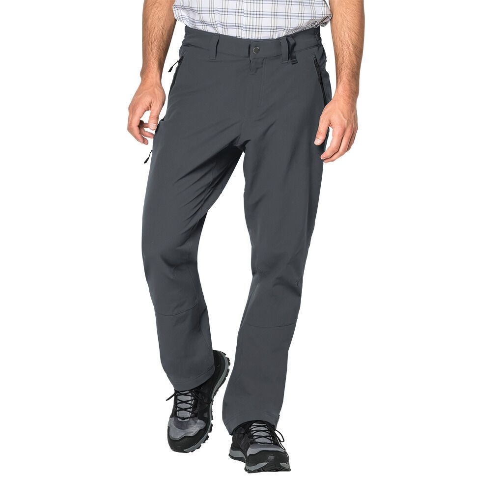 Jack Wolfskin Mens Activate XT Pants Winter Outdoor Trousers Hiking - Dark Iron