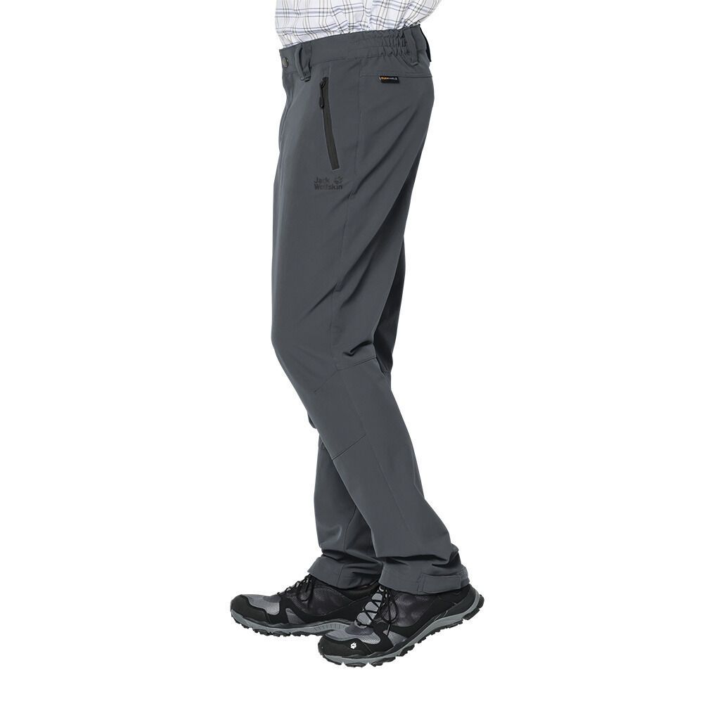 Jack Wolfskin Mens Activate XT Pants Winter Outdoor Trousers Hiking - Dark Iron