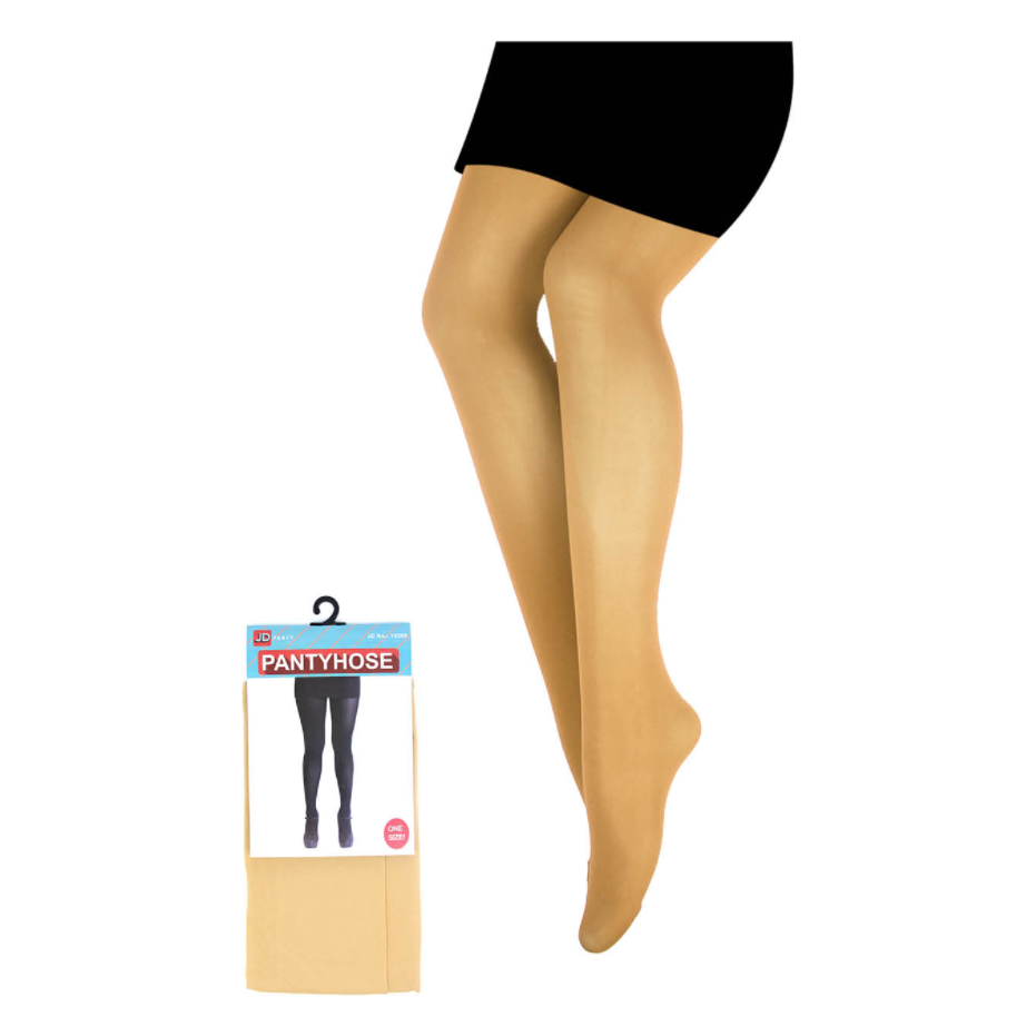 PANTYHOSE Tights Stockings Hosiery Womens Ladies Plain Colours - Beige - One Size Fits Most
