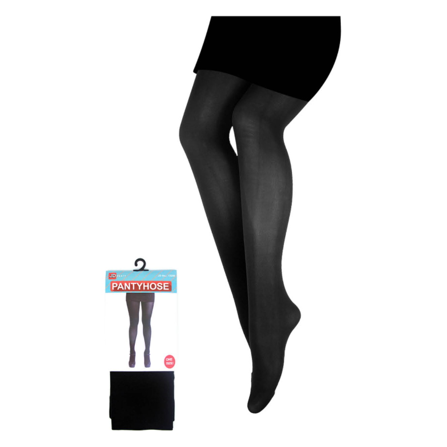 PANTYHOSE Tights Stockings Hosiery Womens Ladies Plain Colours - Black - One Size Fits Most