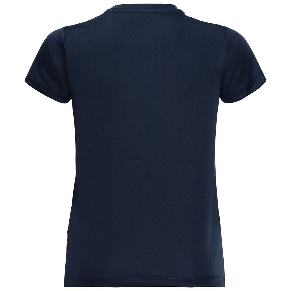 Jack Wolfskin Kids Jungle T Shirt Tee Top Sun UV Shield Shirt Childrens UPF 50+ - Night Blue